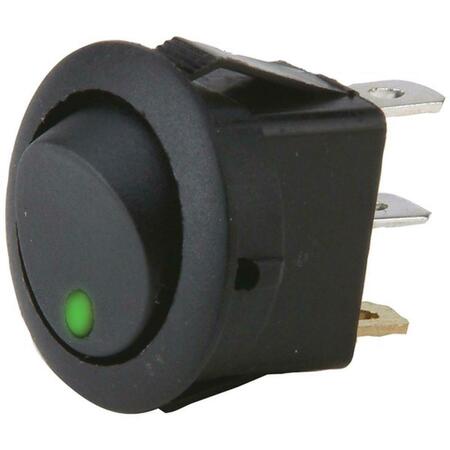 INSTALL BAY 20 amp Round Rocker LED Switches without Leads Green IBRRSG